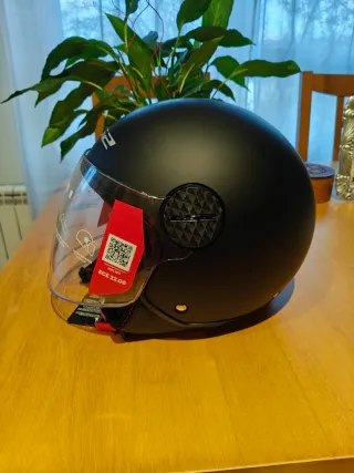 Casco Moto Jet LS2 Sphere II Negro