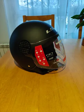 Casco Moto Jet LS2 Sphere II Negro