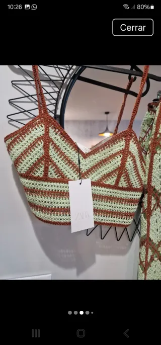 Conjunto Zara Ganchillo