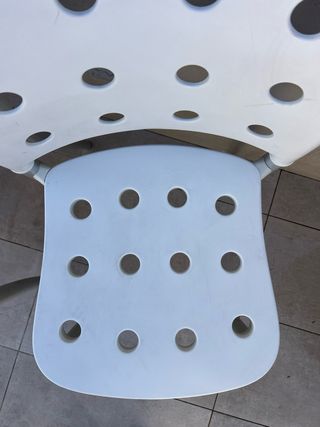 2 Sillas Plástico Ikea Blancas
