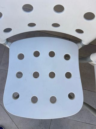 2 Sillas Plástico Ikea Blancas