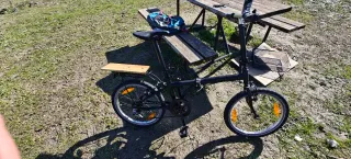 Bicicleta Plegable Negra