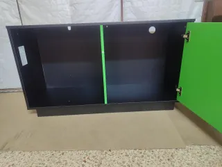 Mueble TV Minecraft con tira de Led