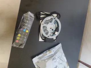 Mueble TV Minecraft con tira de Led