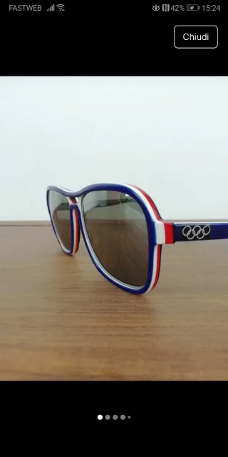 Occhiali da sole vintage da collezione Olimpiadi