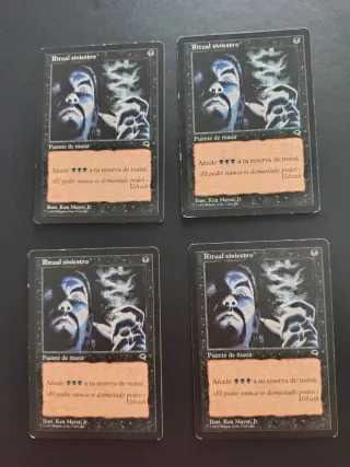 4x Magic The Gathering Ritual Siniestro