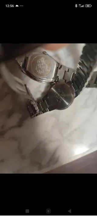 Relojes Casio Mujer Plata y Naranja