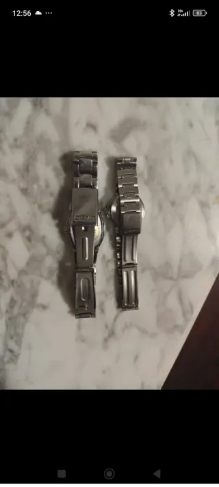 Relojes Casio Mujer Plata y Naranja