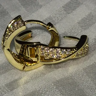 Orecchini Zircone Antiallergici Dorati