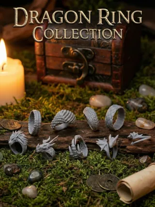 Anillos Dragón 3D Casa del Dragón