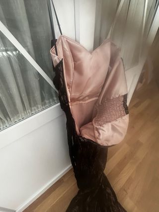 Vestido fiesta encaje negro