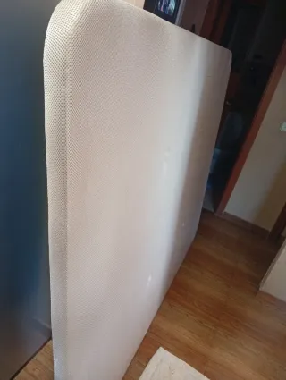 Somier tapizado beige