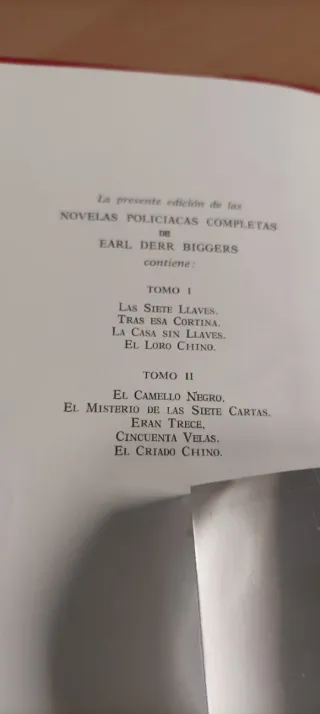 Earl D. Biggers -Novelas policíacas
