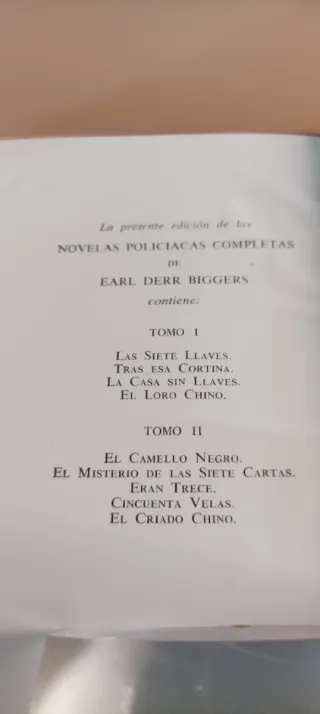 Earl D. Biggers -Novelas policíacas