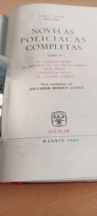 Earl D. Biggers -Novelas policíacas