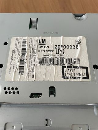 Sistema Audio/Radio CD Chevrolet Cruze 2009/16