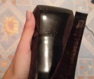 Zapatos de cordones con tacón Zara