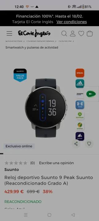 Suunto 9 Peak Smartwatch