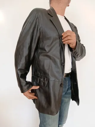 Americana de piel Bikers XXL. Medidas indicadas