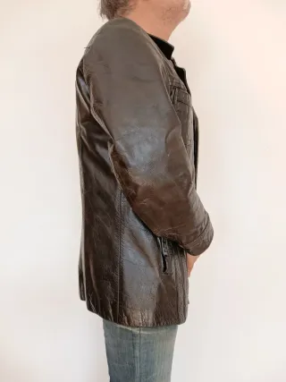 Americana de piel Bikers XXL. Medidas indicadas