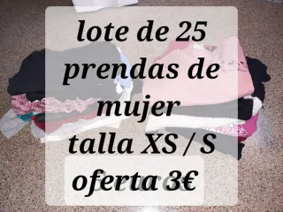 Lote 25 prendas mujer talla XS/S OFERTA 3 €