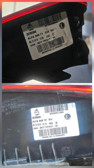 Faros Traseros, ambos lados, Alfa Romeo Stelvio