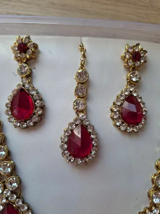 Conjunto Joyas Brillantes Pedrería