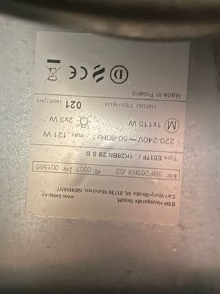 Campana Extractora Balay 3BF263NX