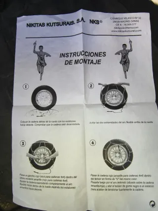 Cadenas Nieve 9mm NKS Aro Flexible (Juego)