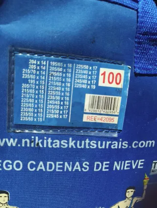 Cadenas Nieve 9mm NKS Aro Flexible (Juego)