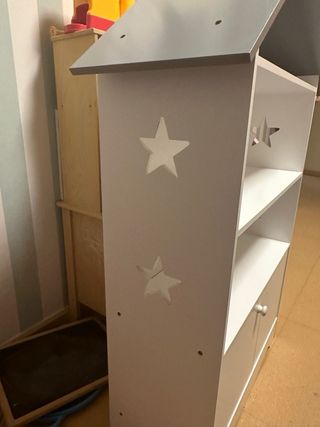 Estantería infantil casita blanca