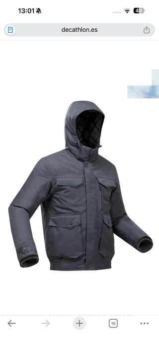 Abrigo Quechua Gris Talla XXXL