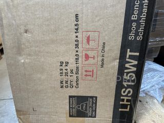 Banco Zapatero con asiento acolchado