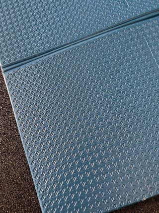 Esterilla azul para ejercicio