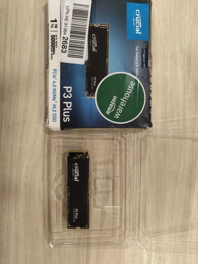 SSD Crucial P3 Plus 1TB NVMe M.2