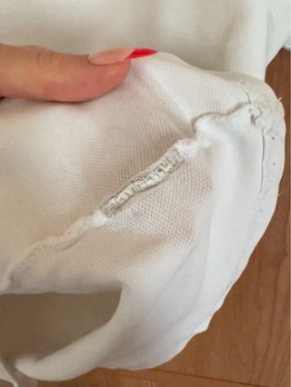 Polo Burberry London Blanco Clásico Piqué