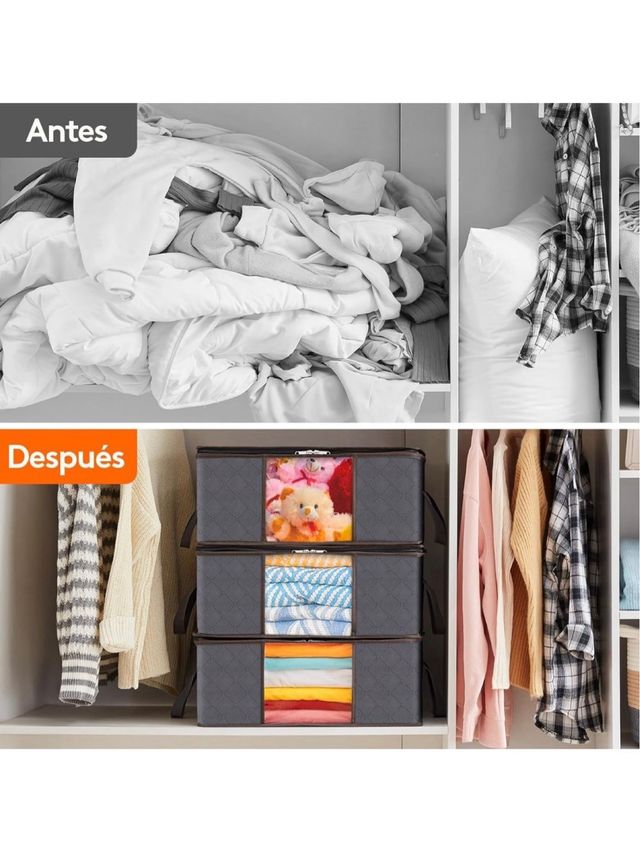 3 bolsas organizadoras 48x36x20 con cremallera