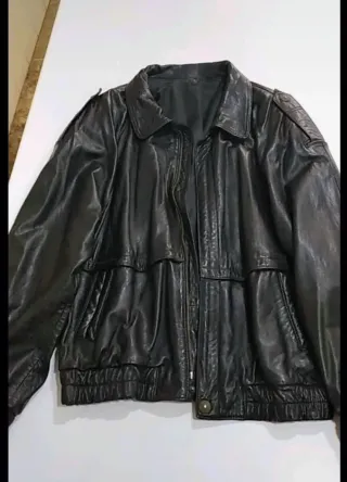Chaqueta Piel Cordero RAMON PEREZ Negra Talla 56