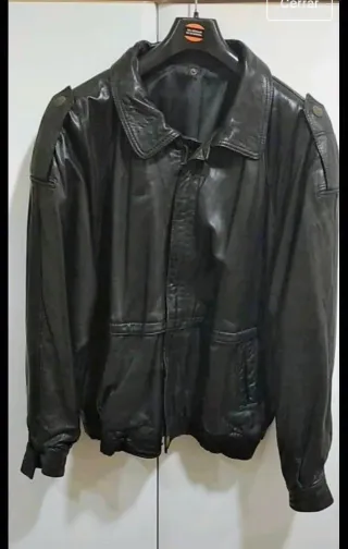 Chaqueta Piel Cordero RAMON PEREZ Negra Talla 56