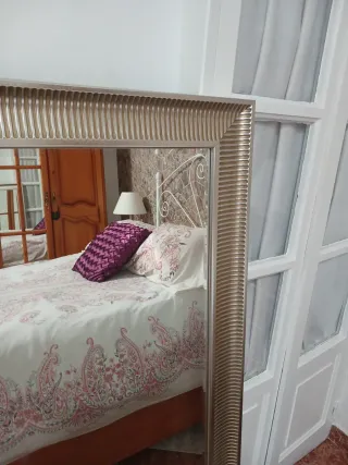 Espejo Ikea grande gris plata