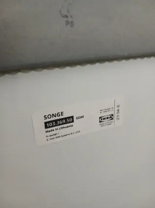 Espejo Ikea grande gris plata