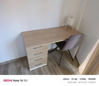 Cama individual de 105x190 Y escritorio de 120x50