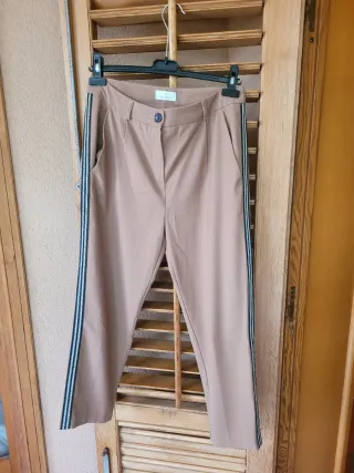 Pantaloni Motivi Beige Donna Invernali