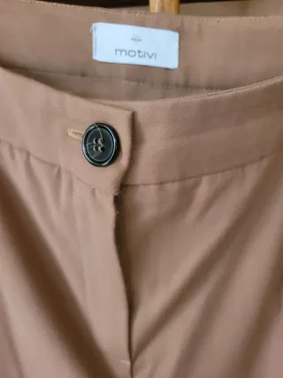 Pantaloni Motivi Beige Donna Invernali