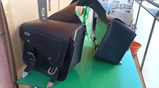 Alforjas cuero SPAAN moto custom