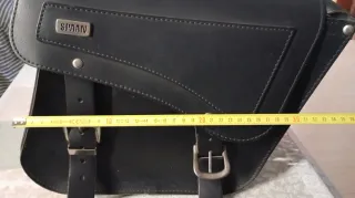 Alforjas cuero SPAAN moto custom