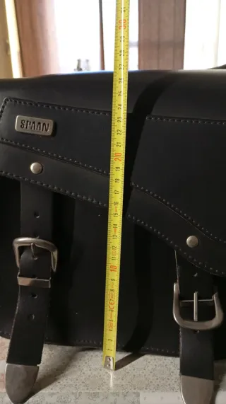 Alforjas cuero SPAAN moto custom