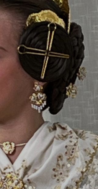 Aderezo Fallera Infantil Dorado