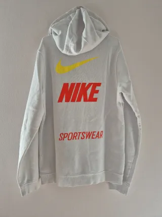 Sudadera Nike con Capucha Blanca