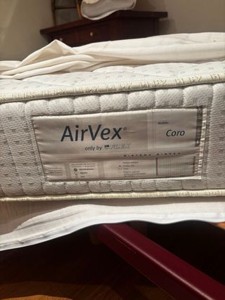 2 Somieres 90cm Madera y Metal + 2 colchones 90cm